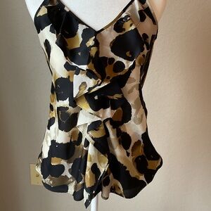 Cabi Stylish Leopard Print Women's Top